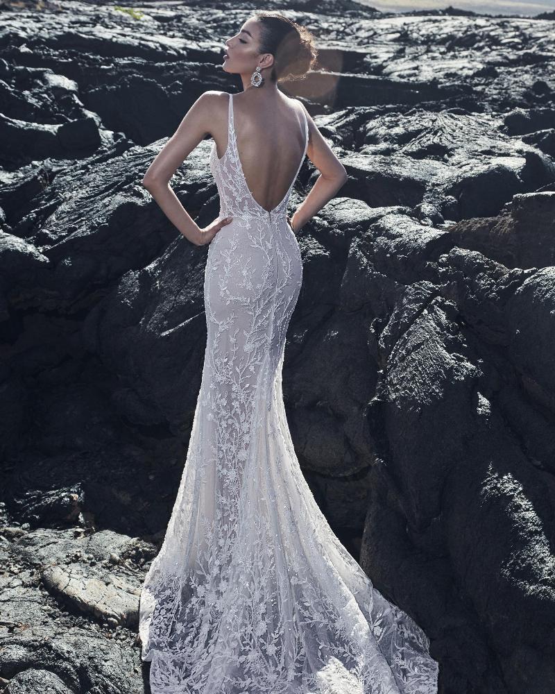 120211 vintage beaded wedding dress with straps and low back2